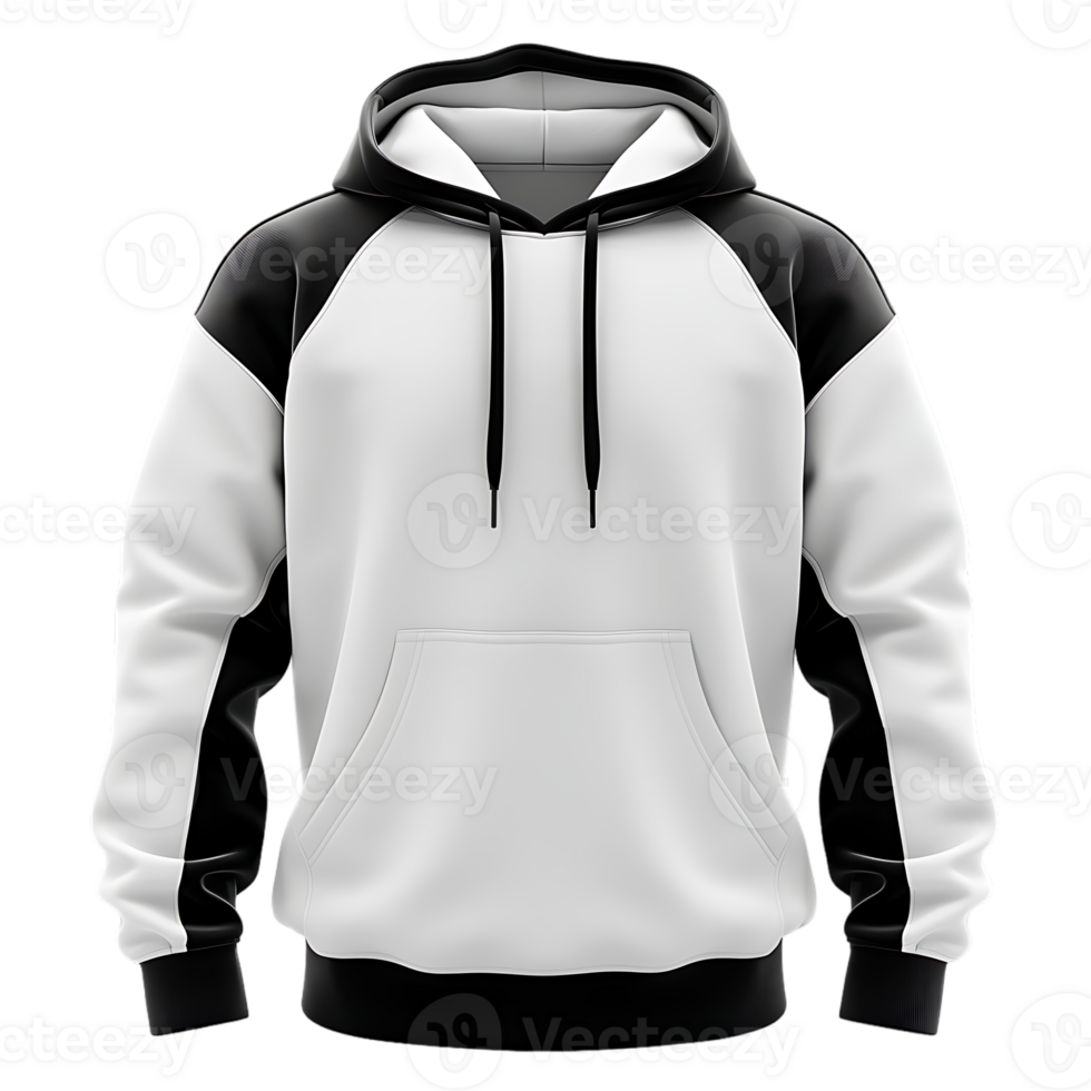 featuring a white and black hoodie ideal for mockup purposes png