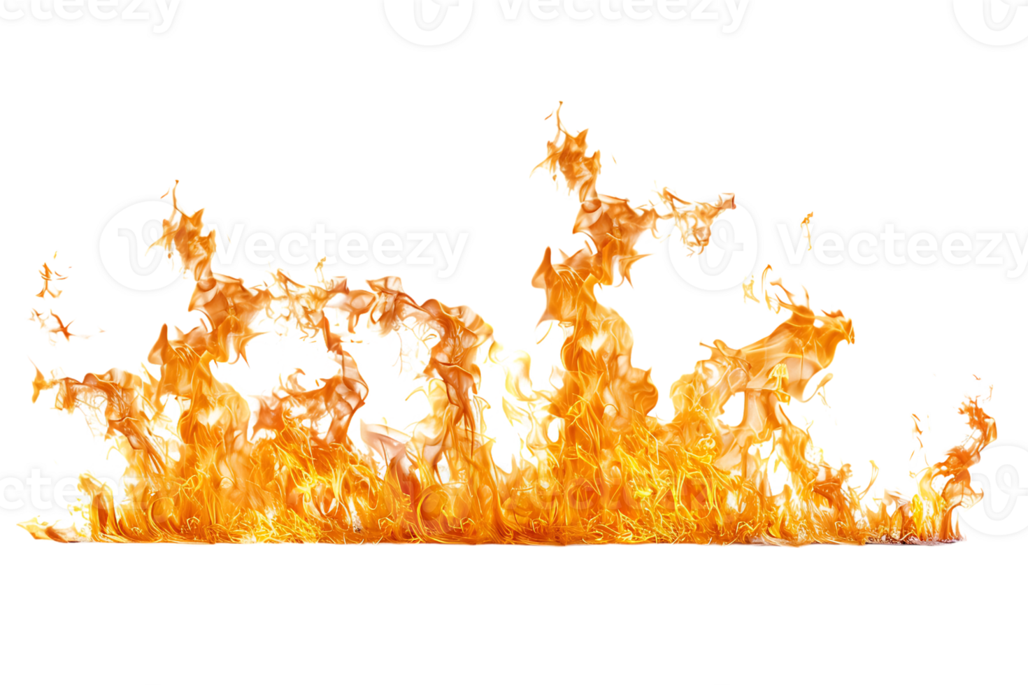 Fire horizon, isolated against a transparent background png
