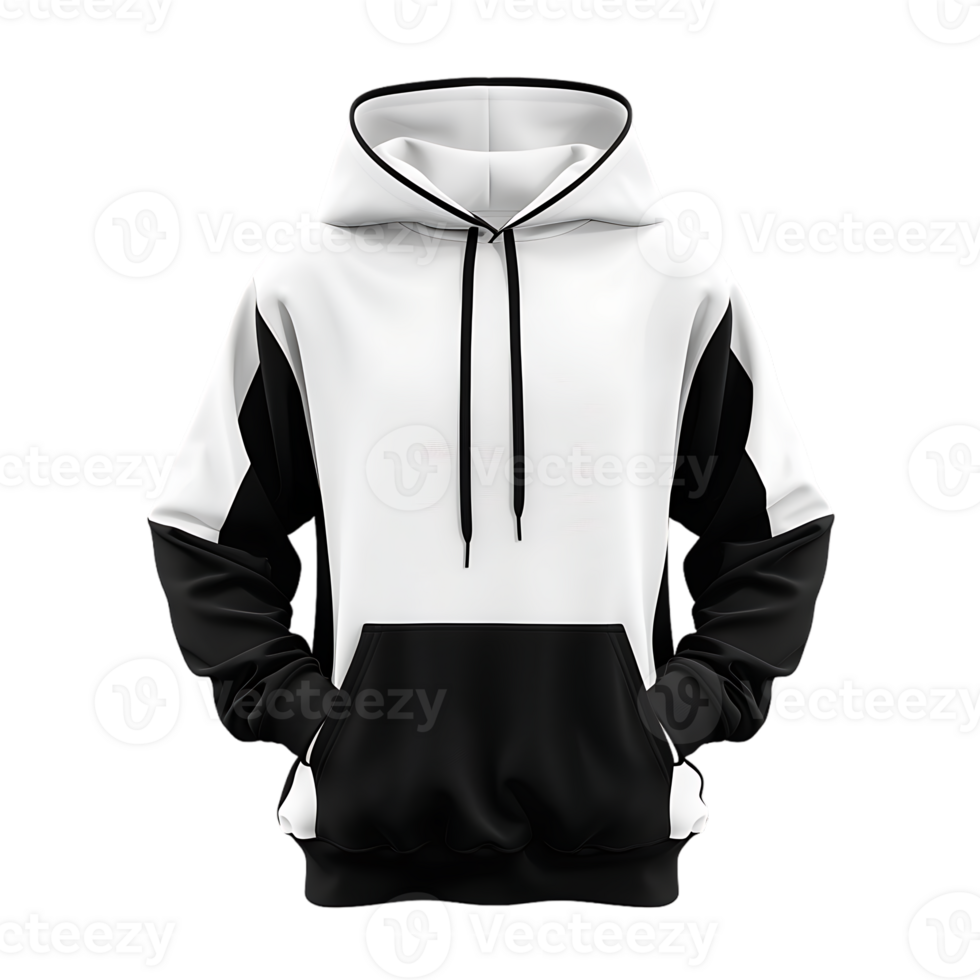 featuring a white and black hoodie ideal for mockup purposes png