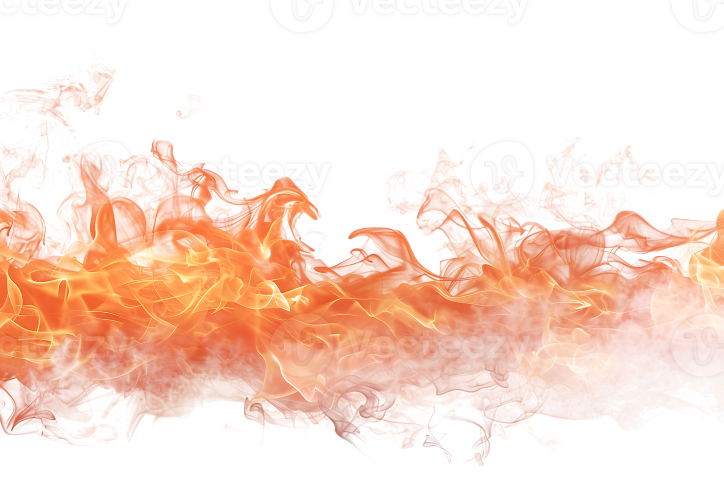 Fire horizon, isolated against a transparent background png