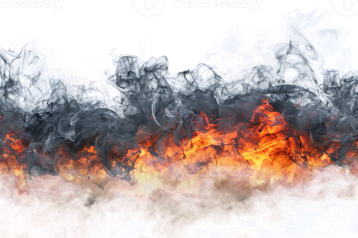 Fire horizon, isolated against a transparent background png