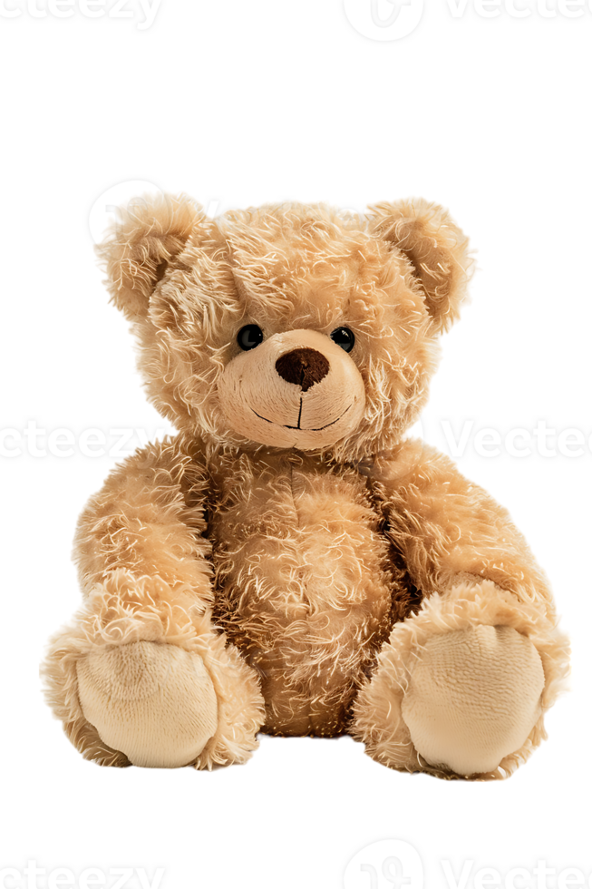 fluffy teddy bear isolated against a transparent background png
