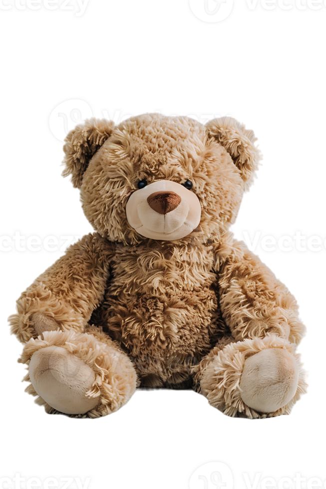 fluffy teddy bear isolated against a transparent background png