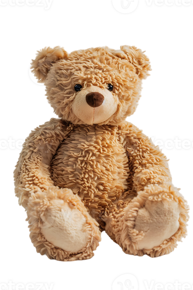fluffy teddy bear isolated against a transparent background png