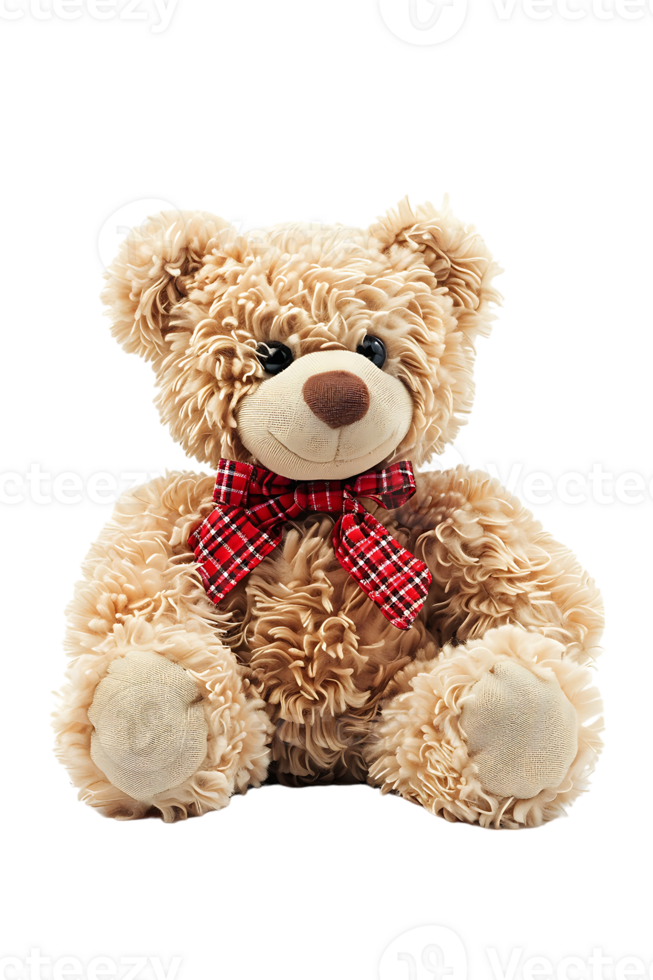 fluffy teddy bear isolated against a transparent background png