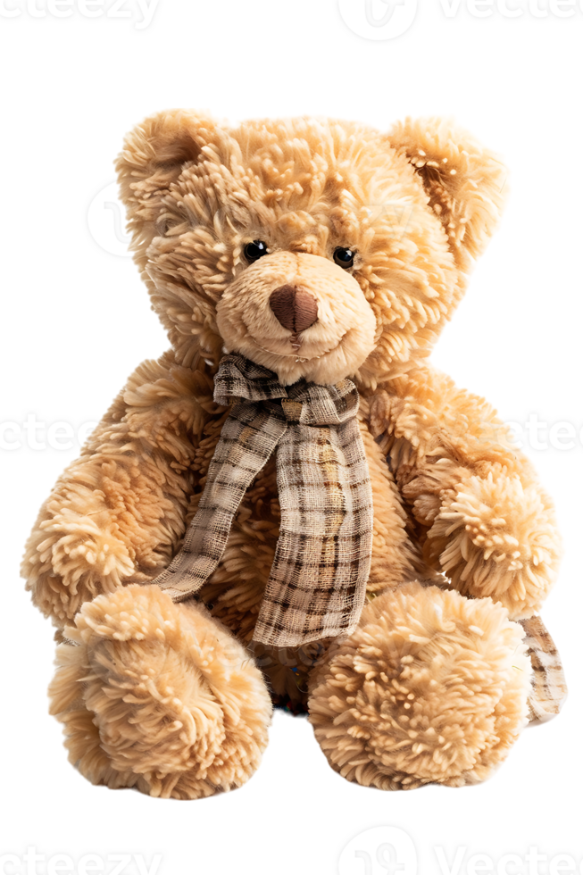 fluffy teddy bear isolated against a transparent background png