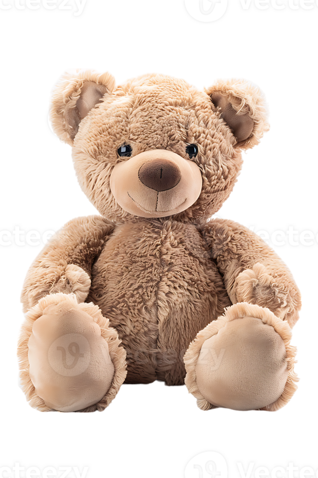 fluffy teddy bear isolated against a transparent background png