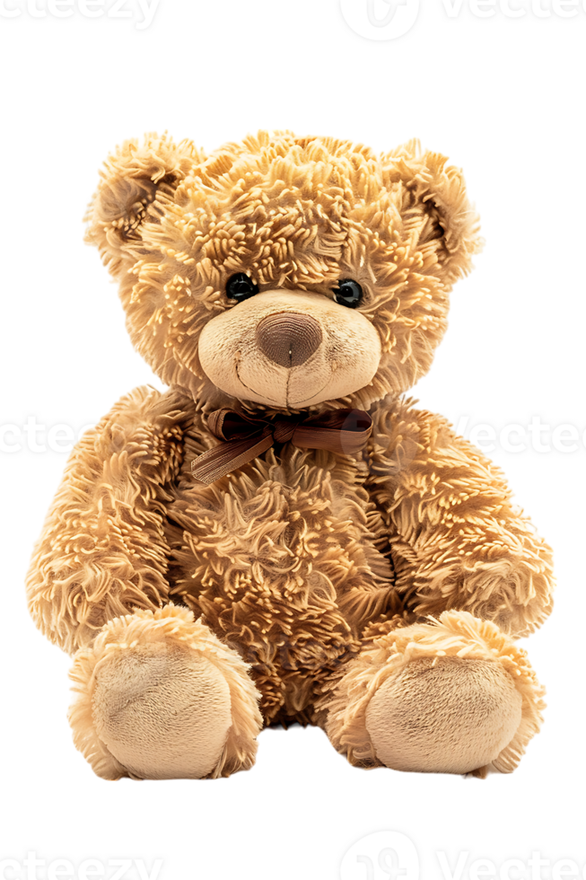 fluffy teddy bear isolated against a transparent background png