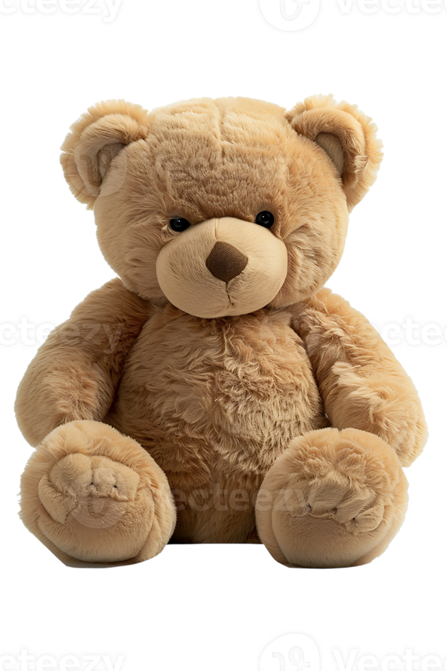 fluffy teddy bear isolated against a transparent background png