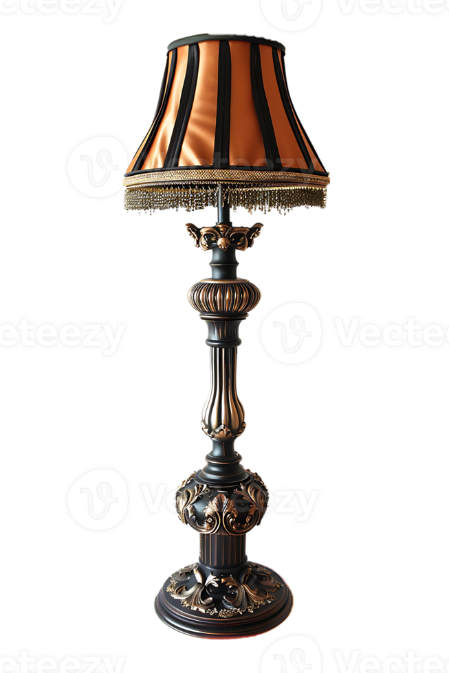 Floor lamp, isolated against a transparent background png