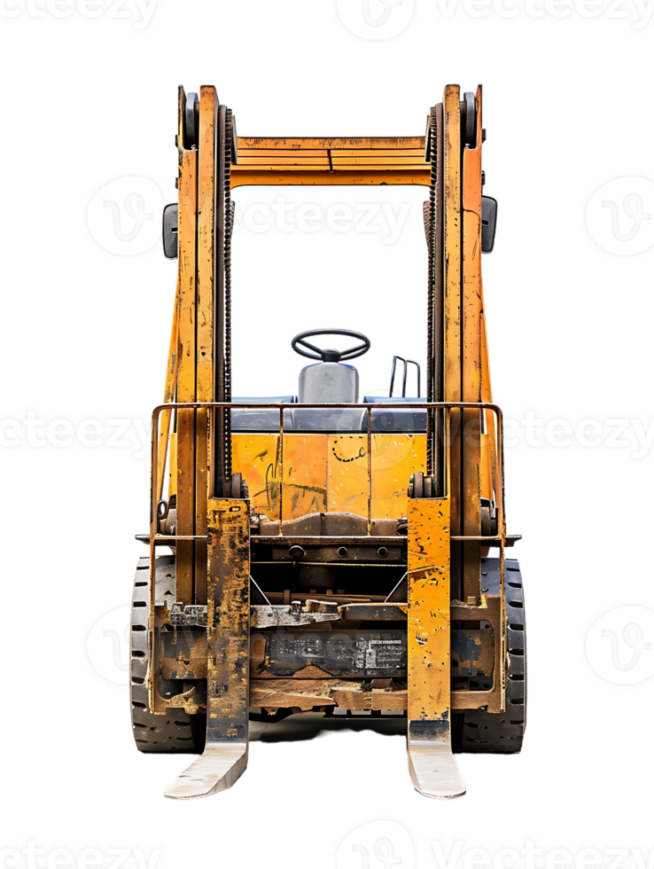 forklift isolated against a transparent background png