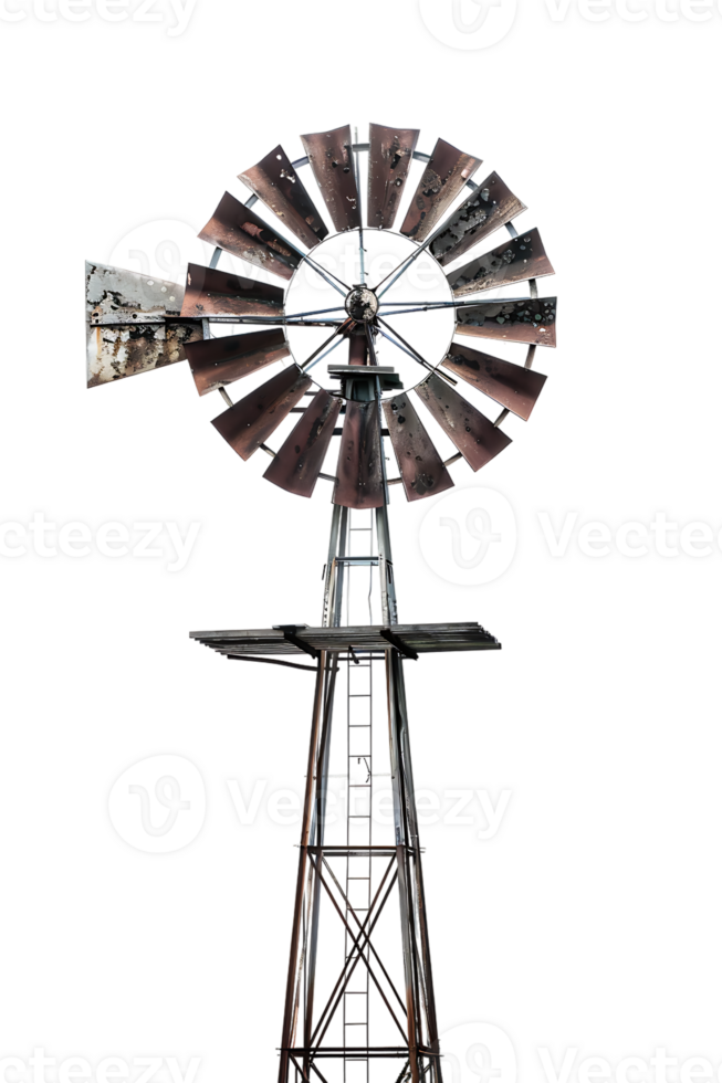 Windmill isolated against transparent background png