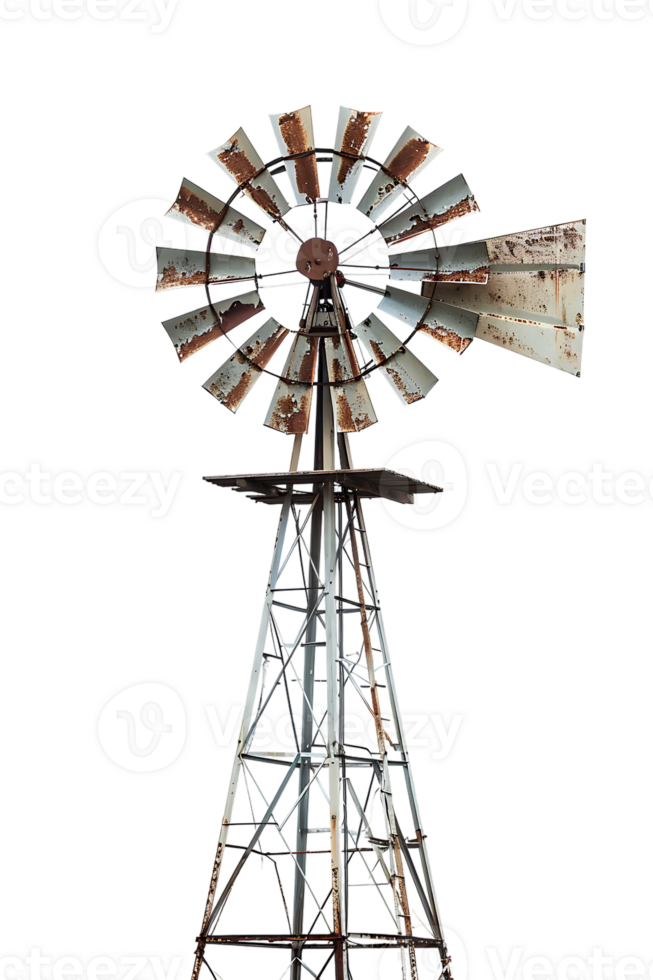 Windmill isolated against transparent background png