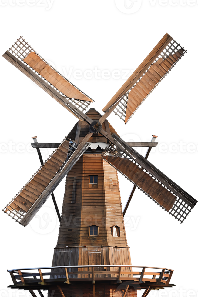 Windmill isolated against transparent background png