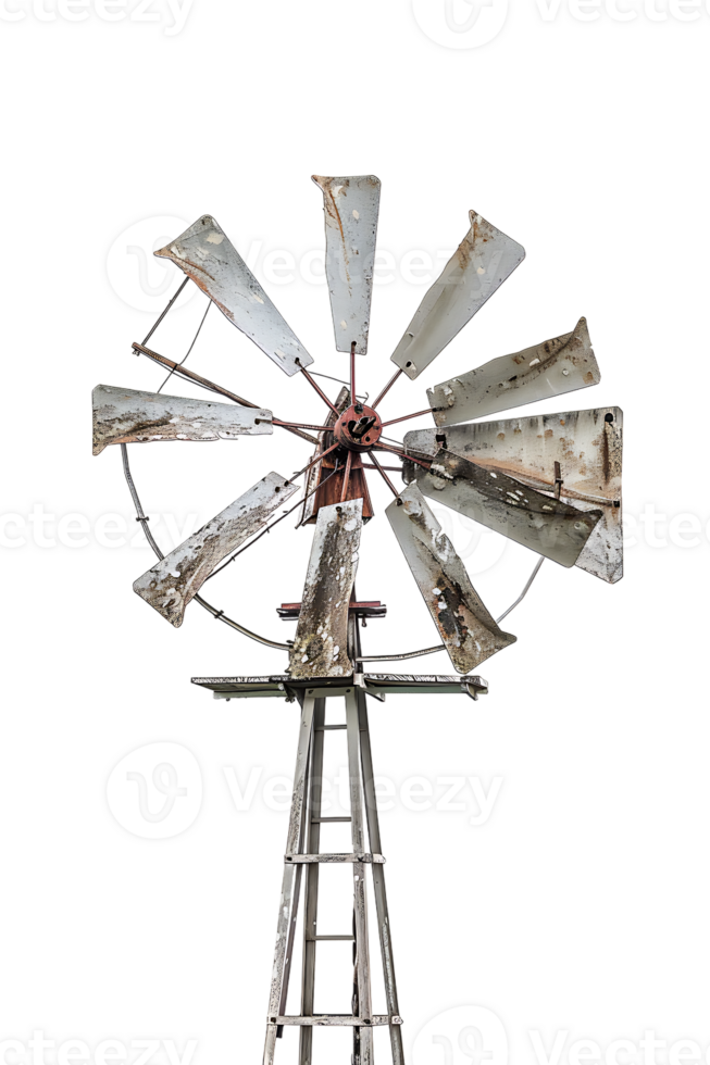 Windmill isolated against transparent background png