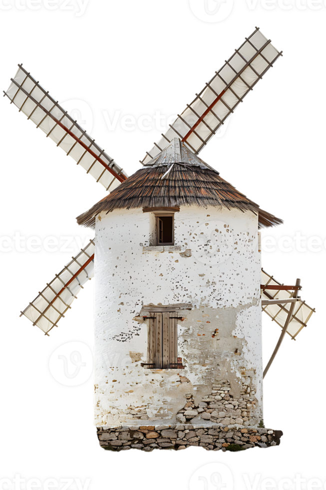 Windmill isolated against transparent background png