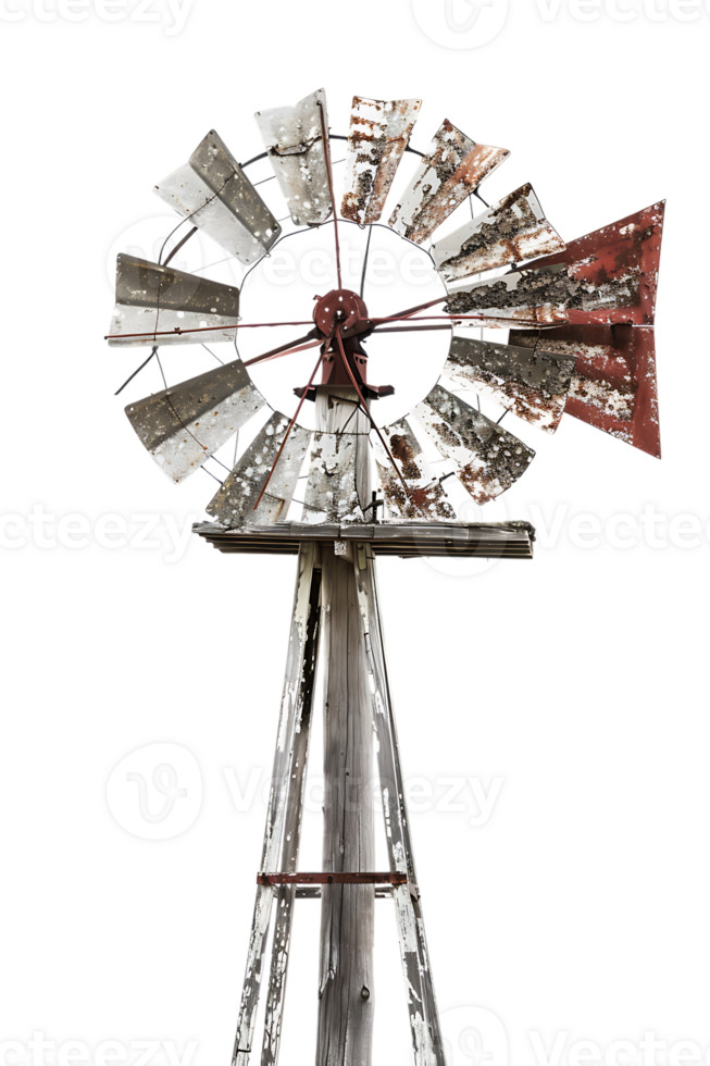 Windmill isolated against transparent background png