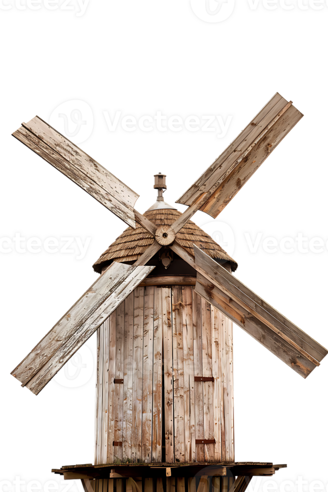 Windmill isolated against transparent background png