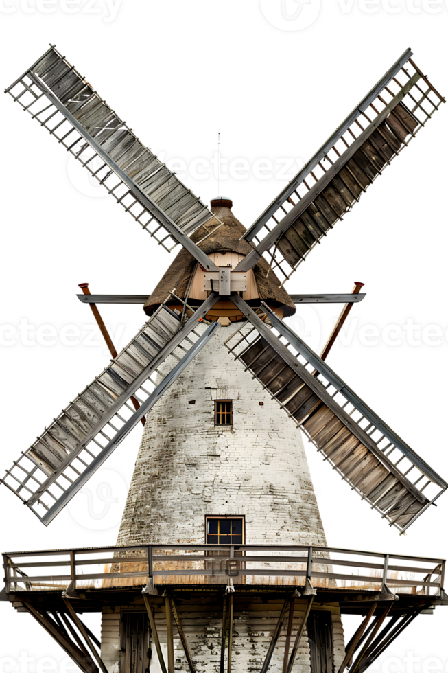 Windmill isolated against transparent background png