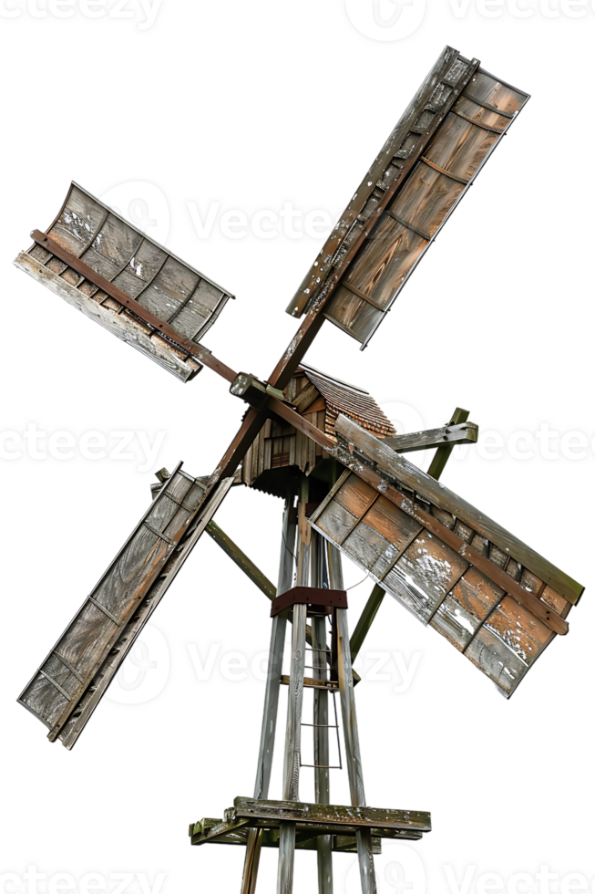 Windmill isolated against transparent background png