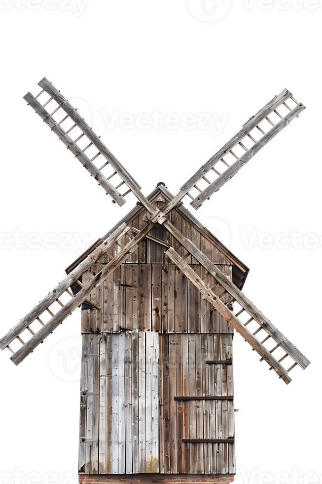 Windmill isolated against transparent background png