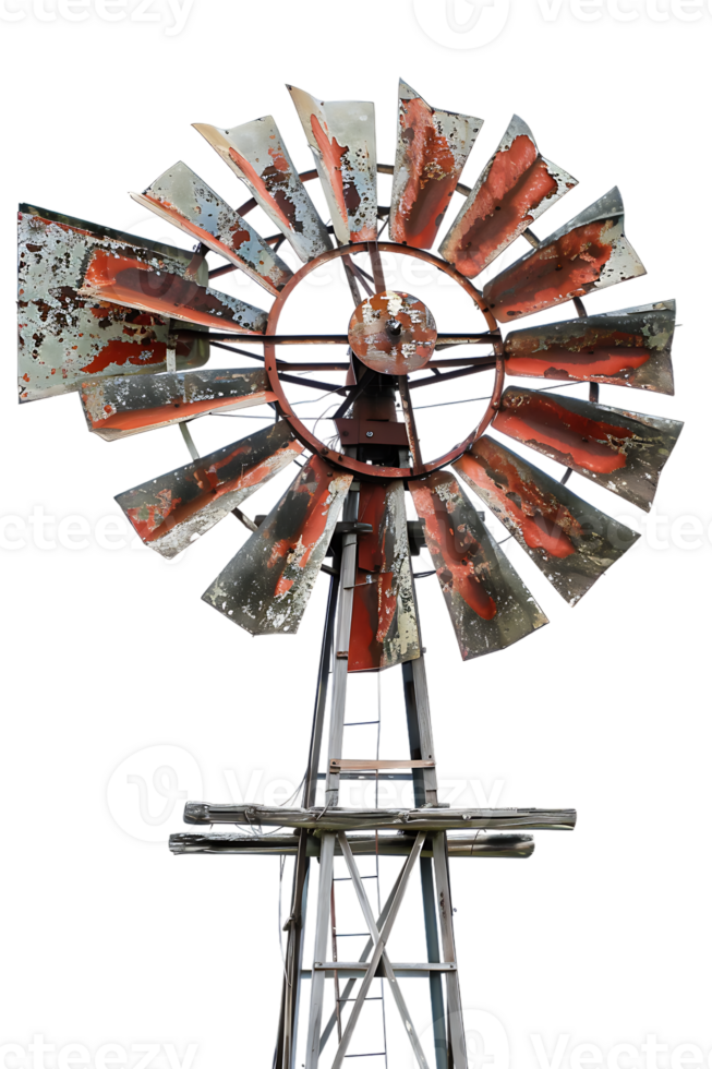 Windmill isolated against transparent background png