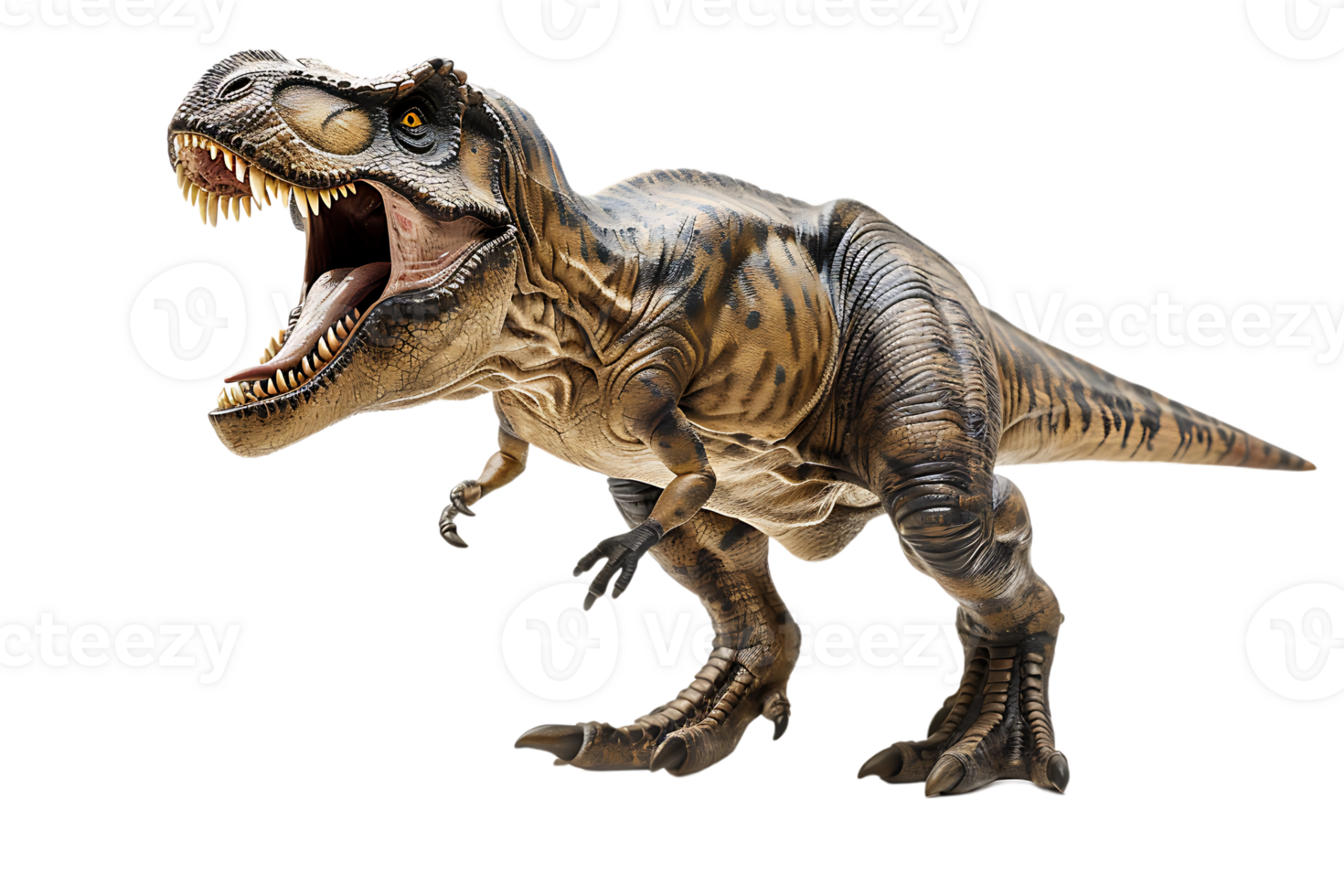 furious Tyrannosaurus Rex, standing alone against a transparent backdrop png