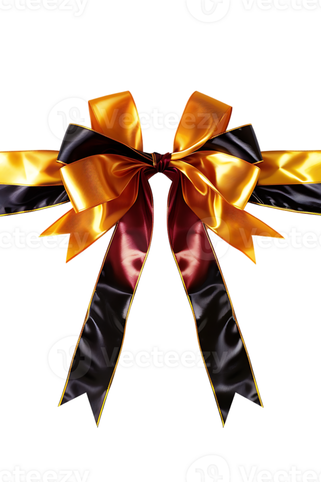 gift bow ribbon set against a plain transparent background png