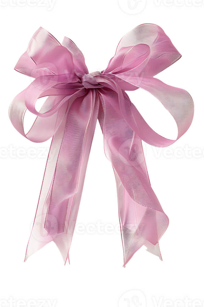 gift bow ribbon set against a plain transparent background png