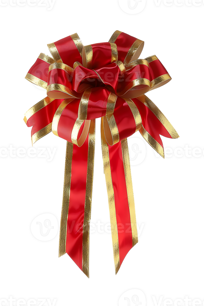 gift bow ribbon set against a plain transparent background png