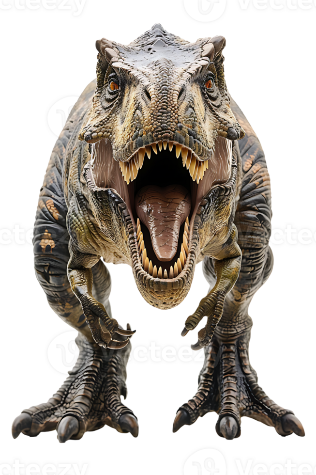 furious Tyrannosaurus Rex, standing alone against a transparent backdrop png