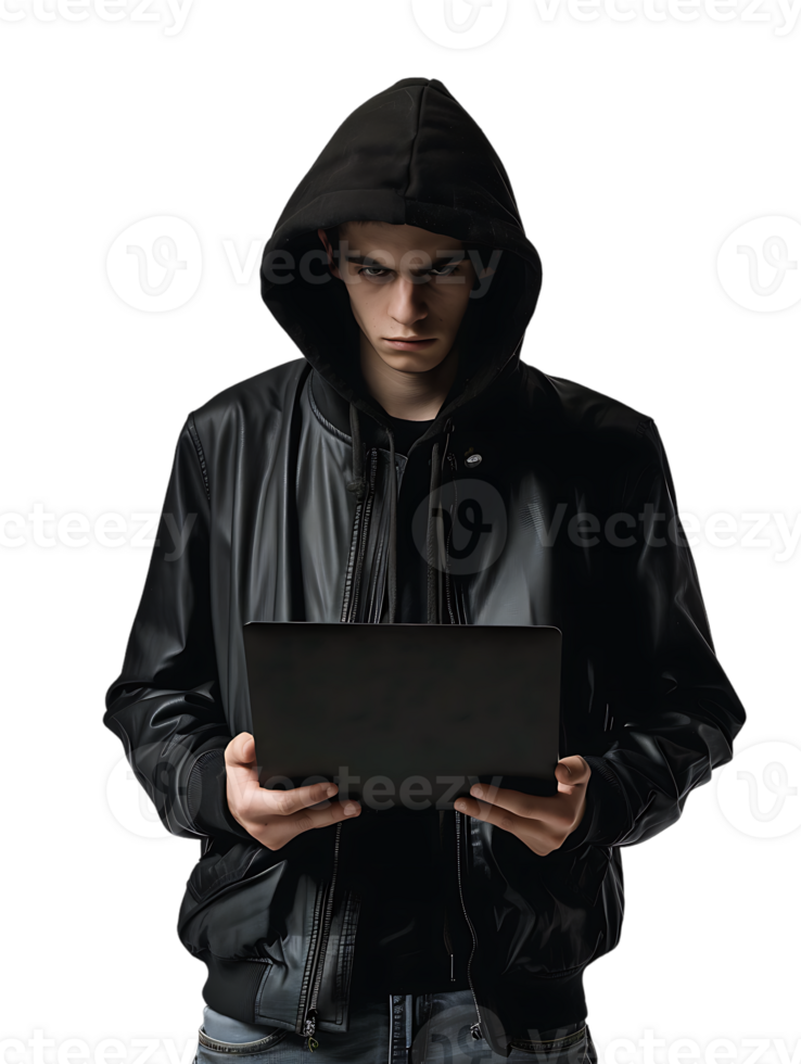 hacker isolated against a transparent background png