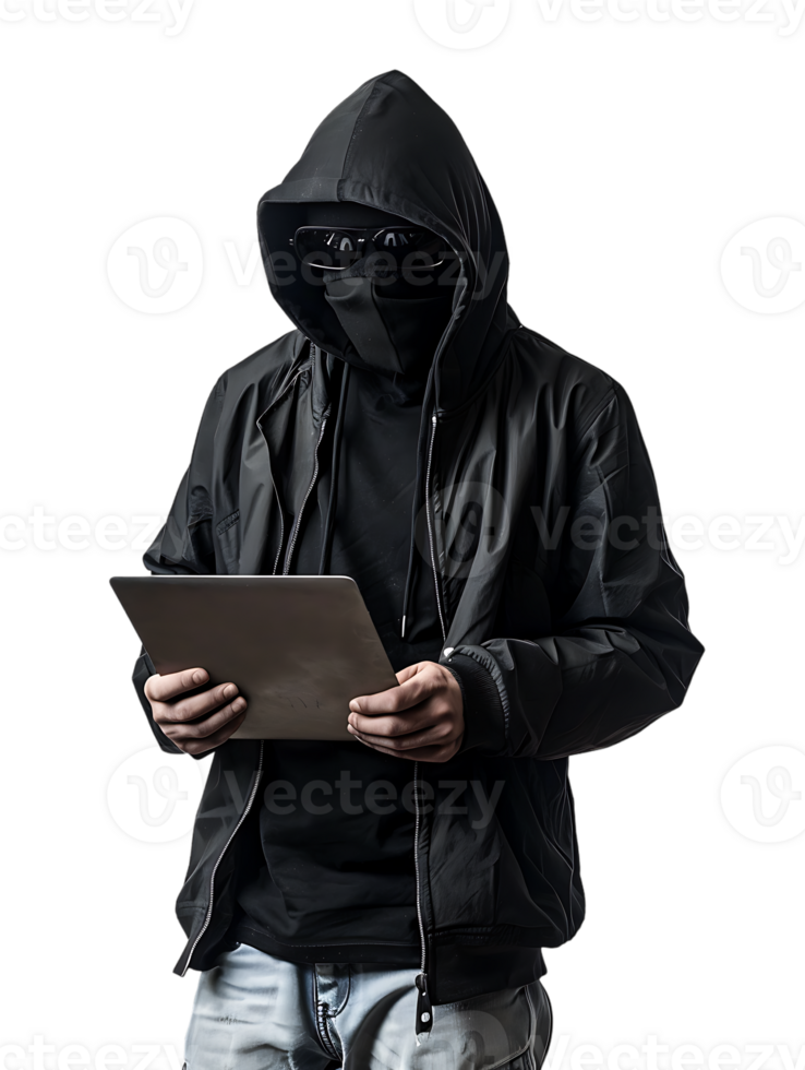 hacker isolated against a transparent background png