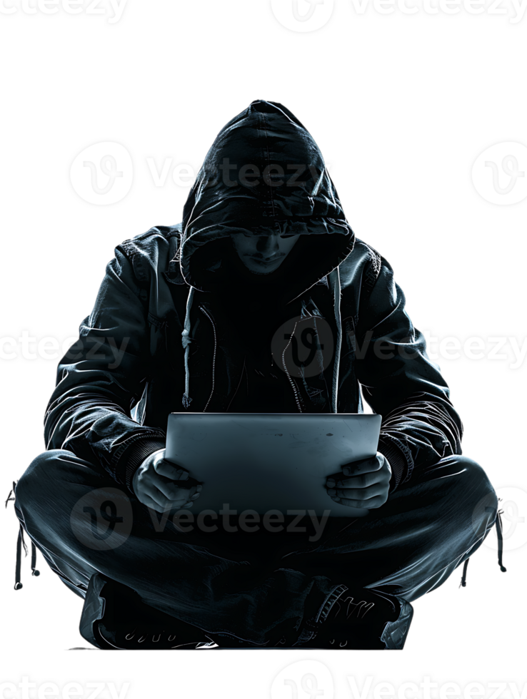 hacker isolated against a transparent background png