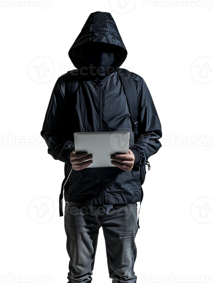 hacker isolated against a transparent background png