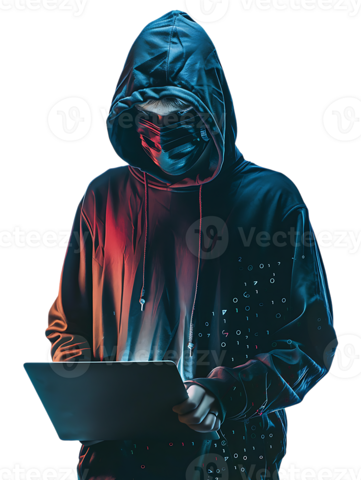 hacker isolated against a transparent background png