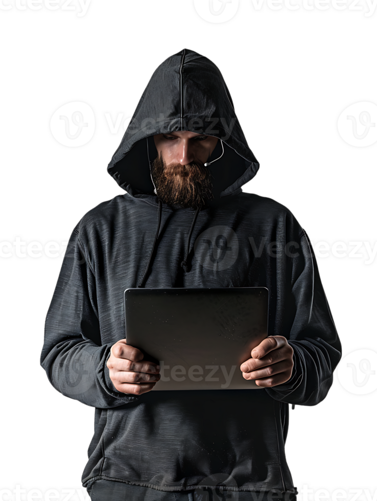 hacker isolated against a transparent background png