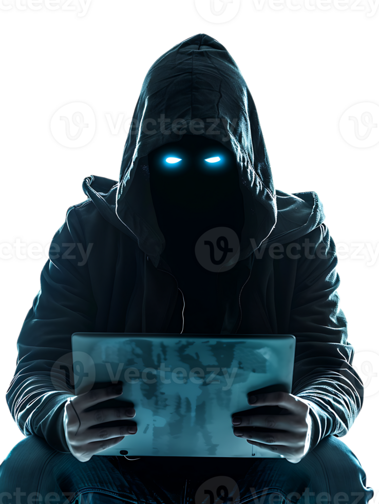 hacker isolated against a transparent background png