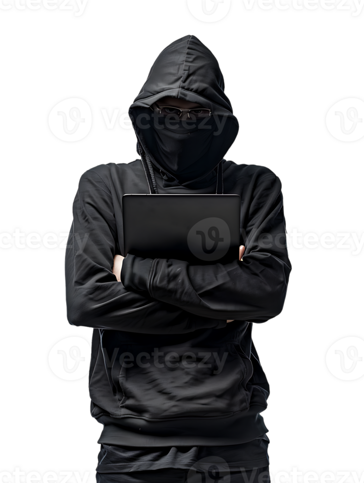 hacker isolated against a transparent background png