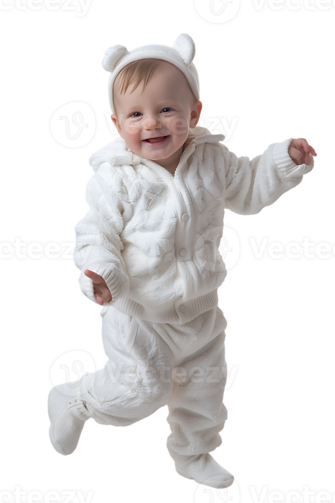 Happy baby, isolated against a transparent background png