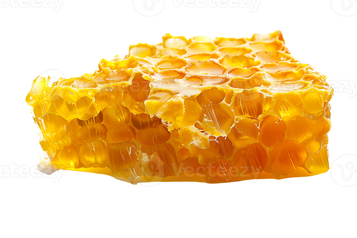 Honeycomb melting, isolated on transparent background png