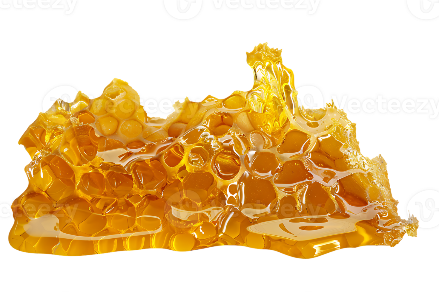 Honeycomb melting, isolated on transparent background png