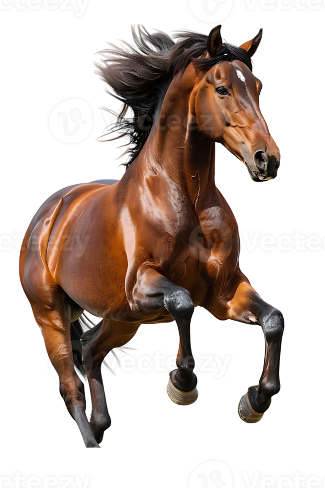 horse rearing up against a transparent background png