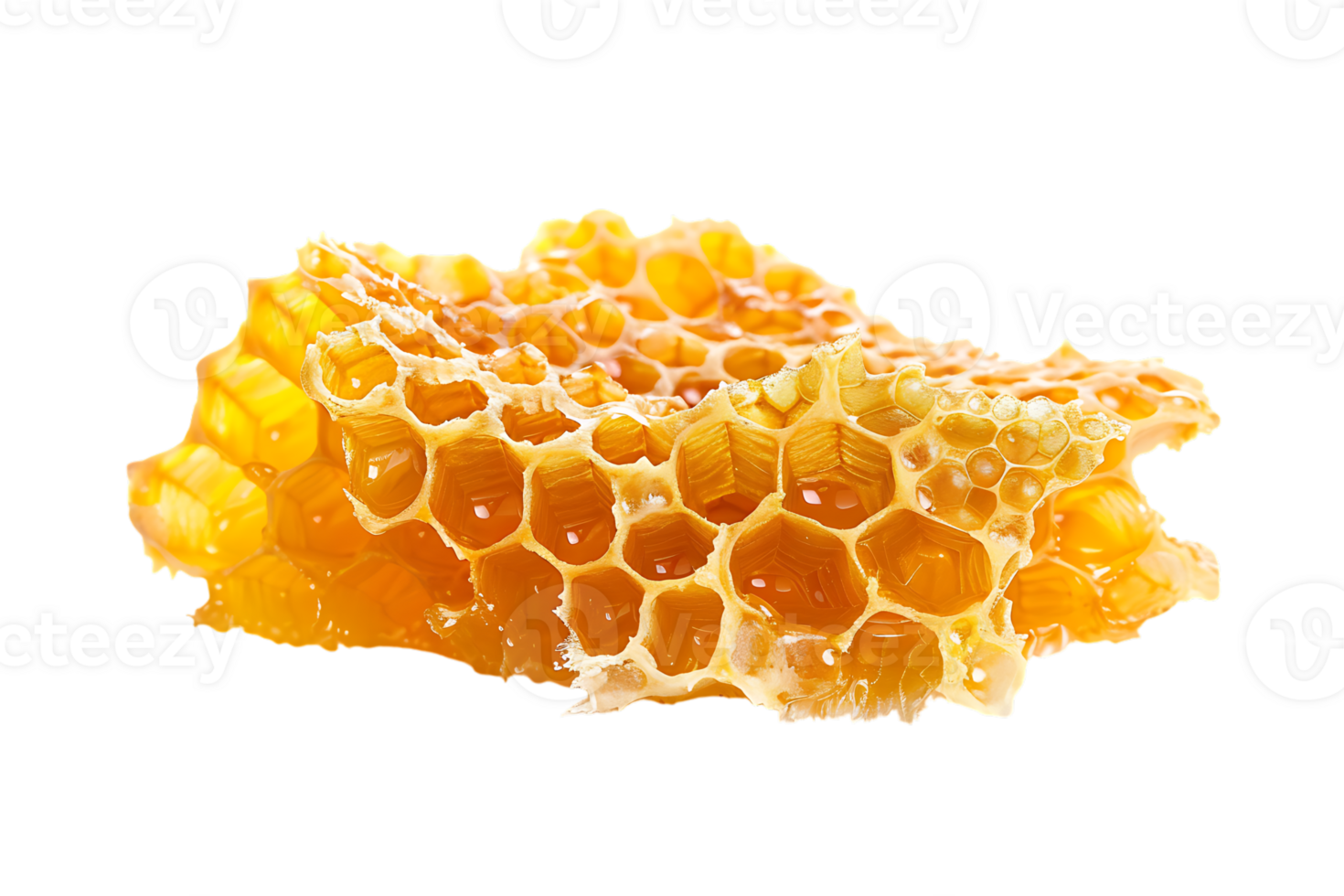 Honeycomb melting, isolated on transparent background png