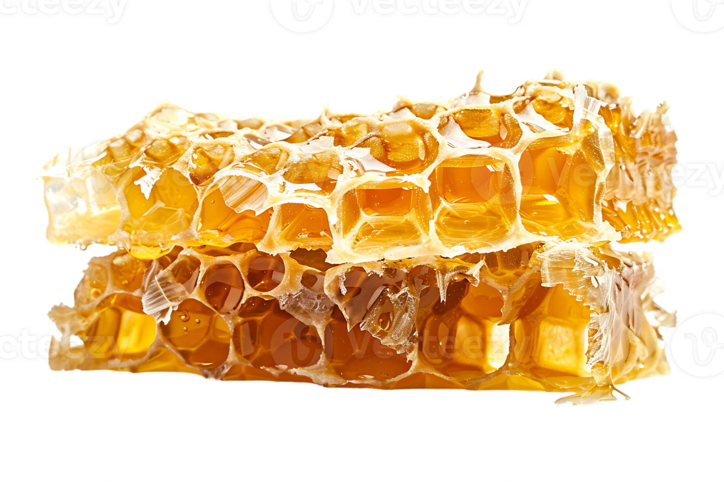 Honeycomb melting, isolated on transparent background png