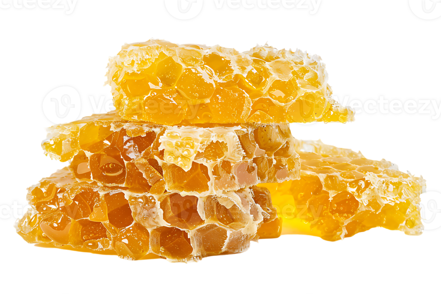 Honeycomb melting, isolated on transparent background png