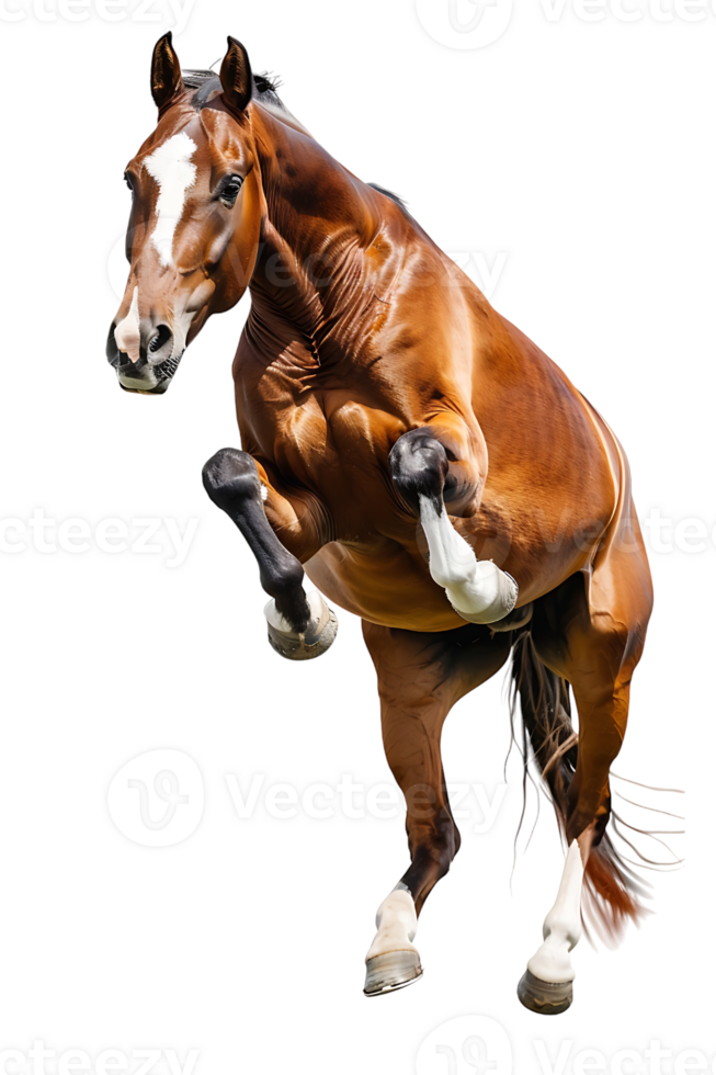horse rearing up against a transparent background png