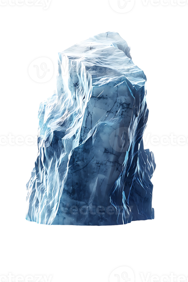 iceberg isolated against a transparent background png