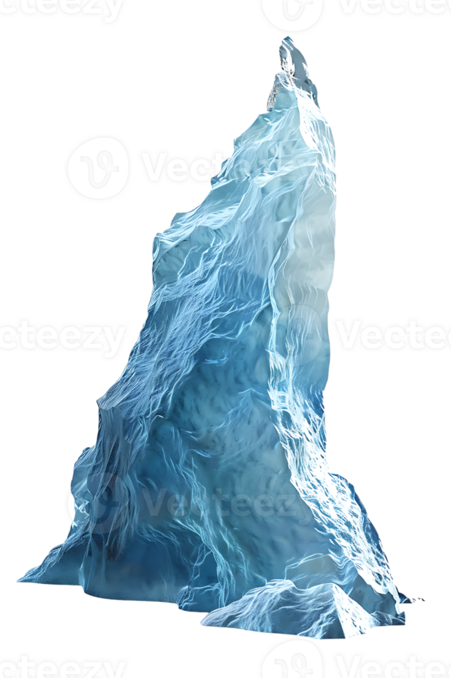 iceberg isolated against a transparent background png