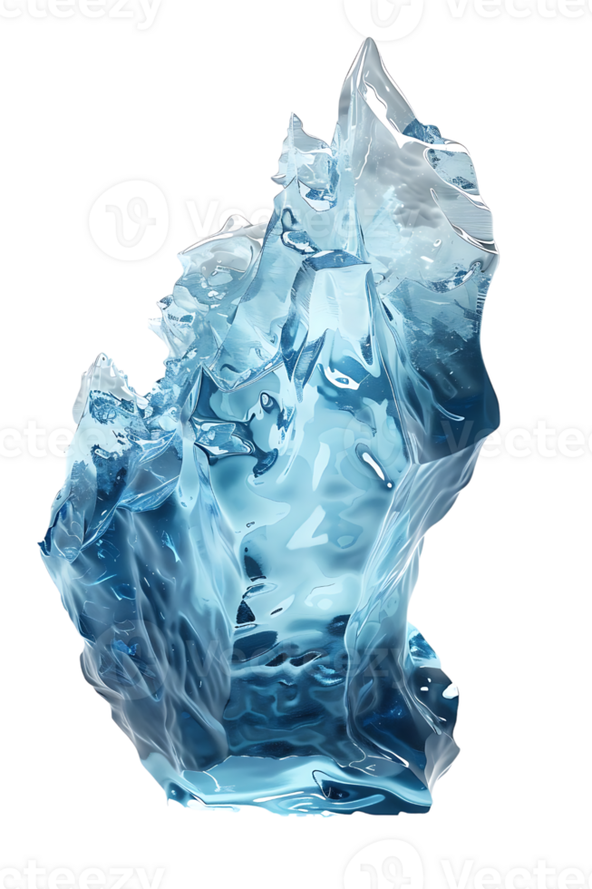 iceberg isolated against a transparent background png